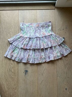 Mixology We're All Pretty Girls Pastel Floral Ruffle Skirt